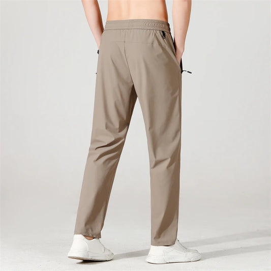 VALORIA | Men’s breathable stretch straight-leg trousers with flexible comfort