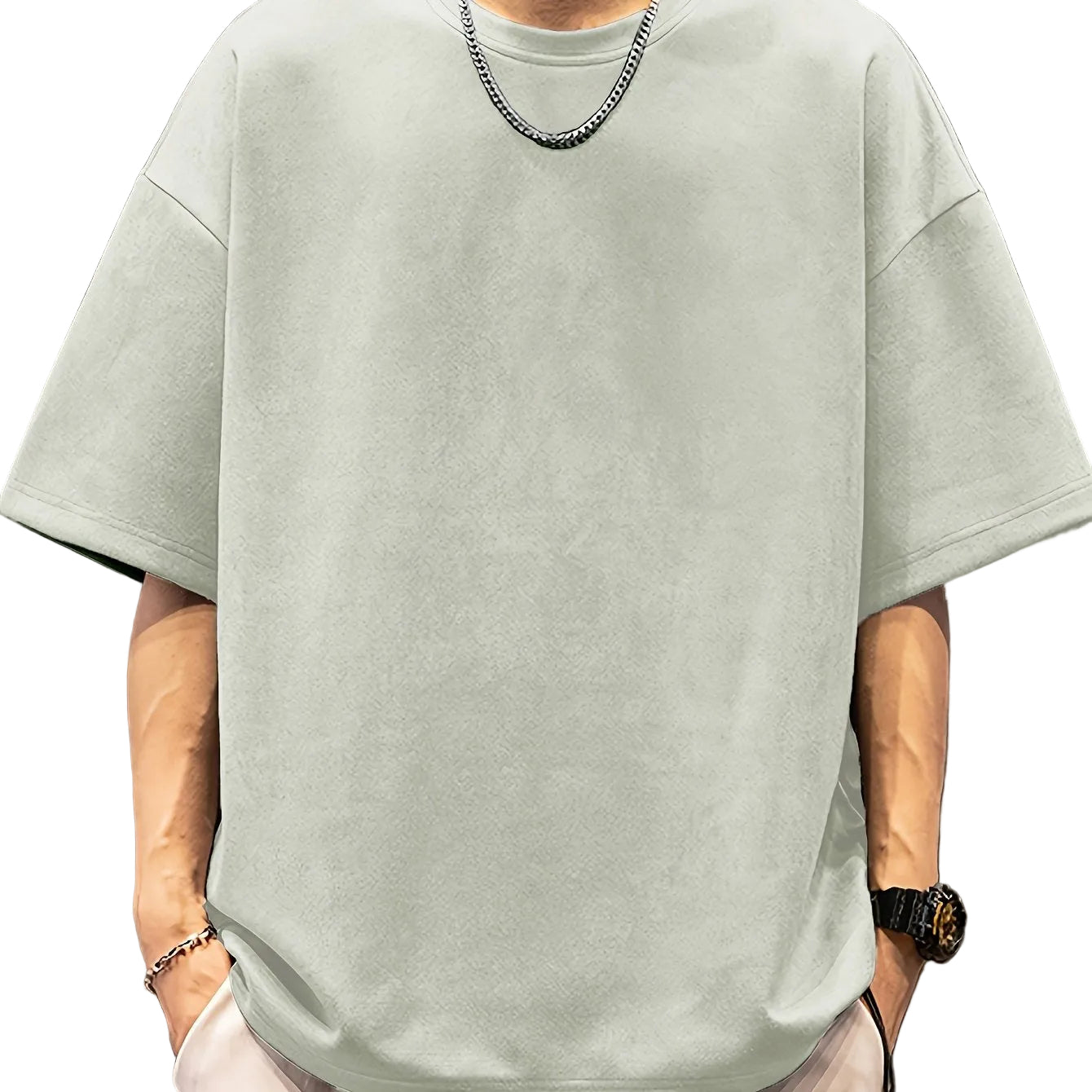 VALORIA | Men’s breathable suedette velvet t-shirt lightweight fabric