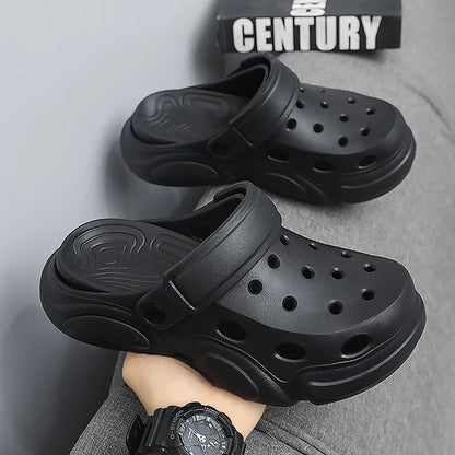 VALORIA | Men’s buckle summer slippers adjustable strap design