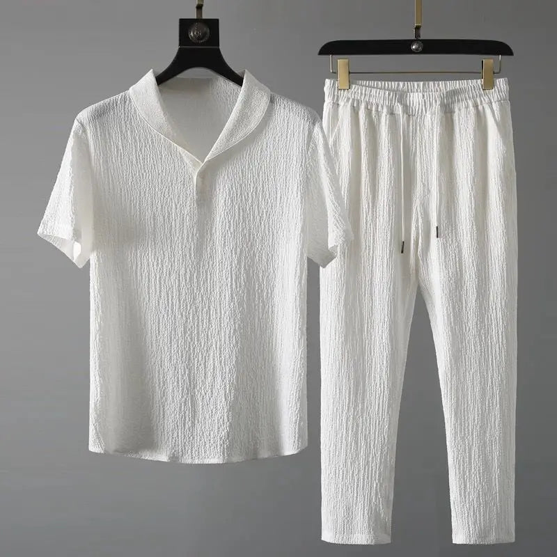 VALORIA | Men’s business casual shirt and trousers set
