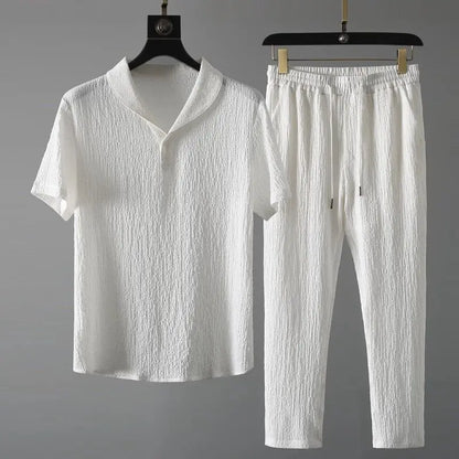 VALORIA | Men’s business casual shirt and trousers set