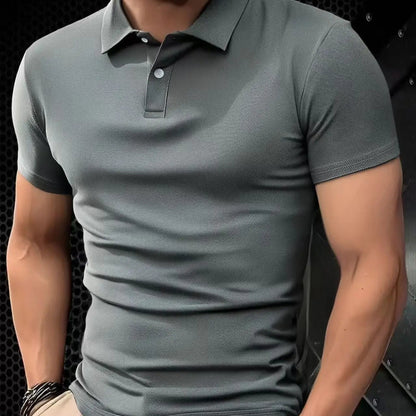 VALORIA | Men’s button polo shirt breathable casual design