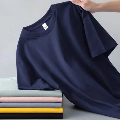 VALORIA | Men’s comfortable 100% cotton crew neck T-shirt soft natural fabric