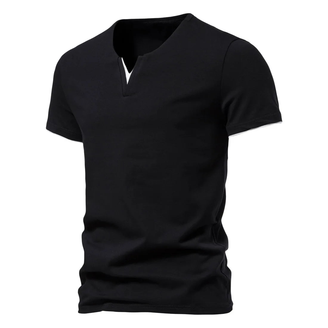 VALORIA | Men’s comfortable Henley short sleeve shirt breathable fabric