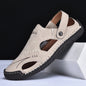 VALORIA | Men’s comfortable breathable leather sandals soft cushioned insole