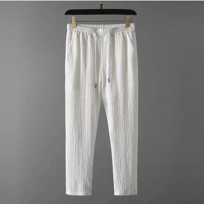 VALORIA | Men’s comfortable business casual shirt and trousers set lightweight fabric