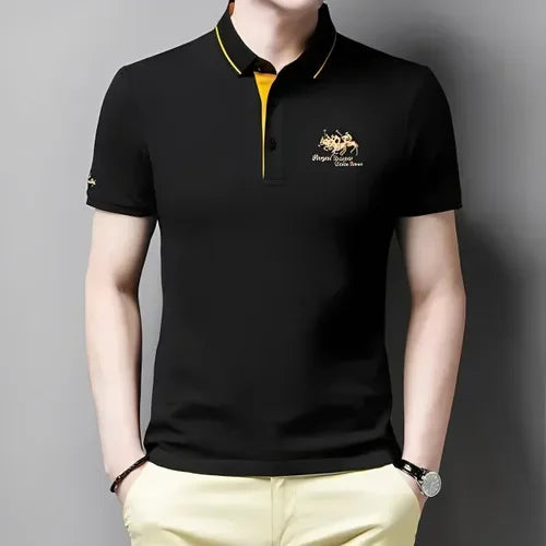 VALORIA | Men’s comfortable embroidered polo shirt everyday wear