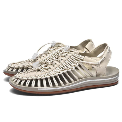 VALORIA | Men’s comfortable handmade weave sandals breathable fit
