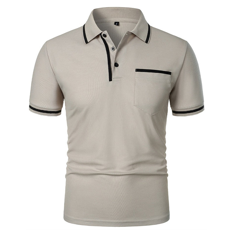 VALORIA | Men’s comfortable lapel pocket t-shirt everyday wear