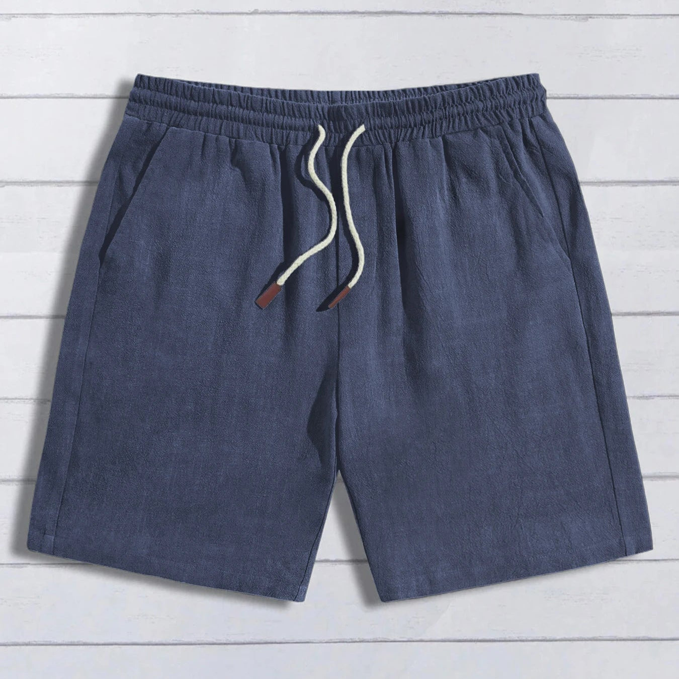 VALORIA | Men’s comfortable linen blend casual shorts lightweight fabric