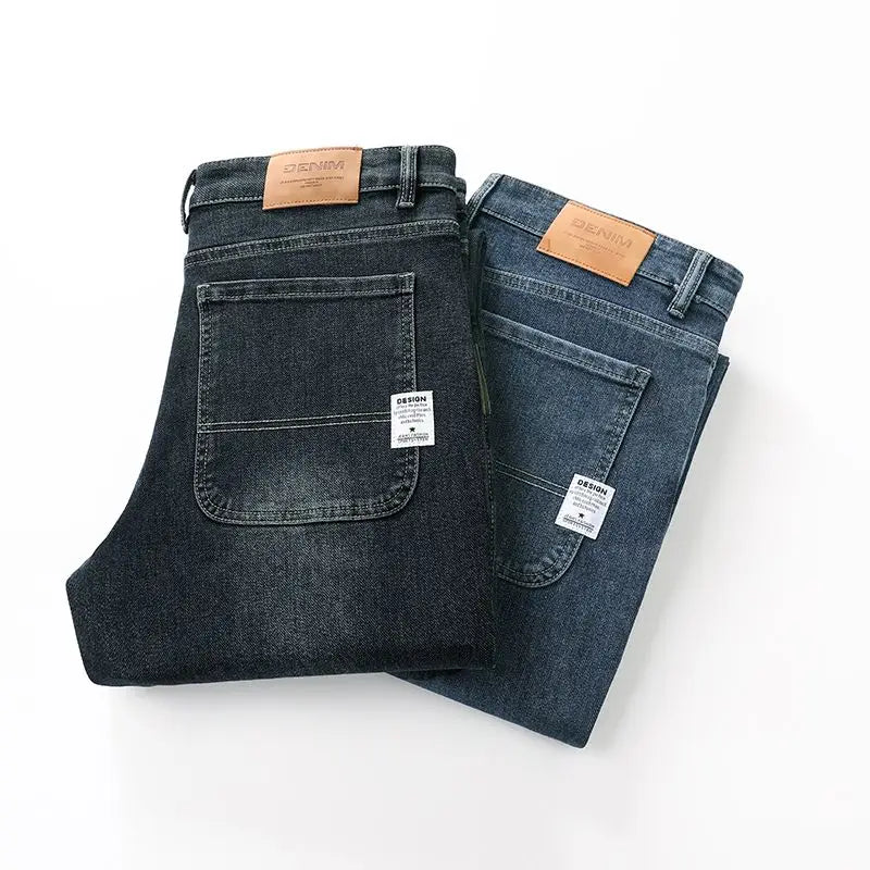 VALORIA | Men’s comfortable relaxed wide-leg denim jeans for everyday casual wear