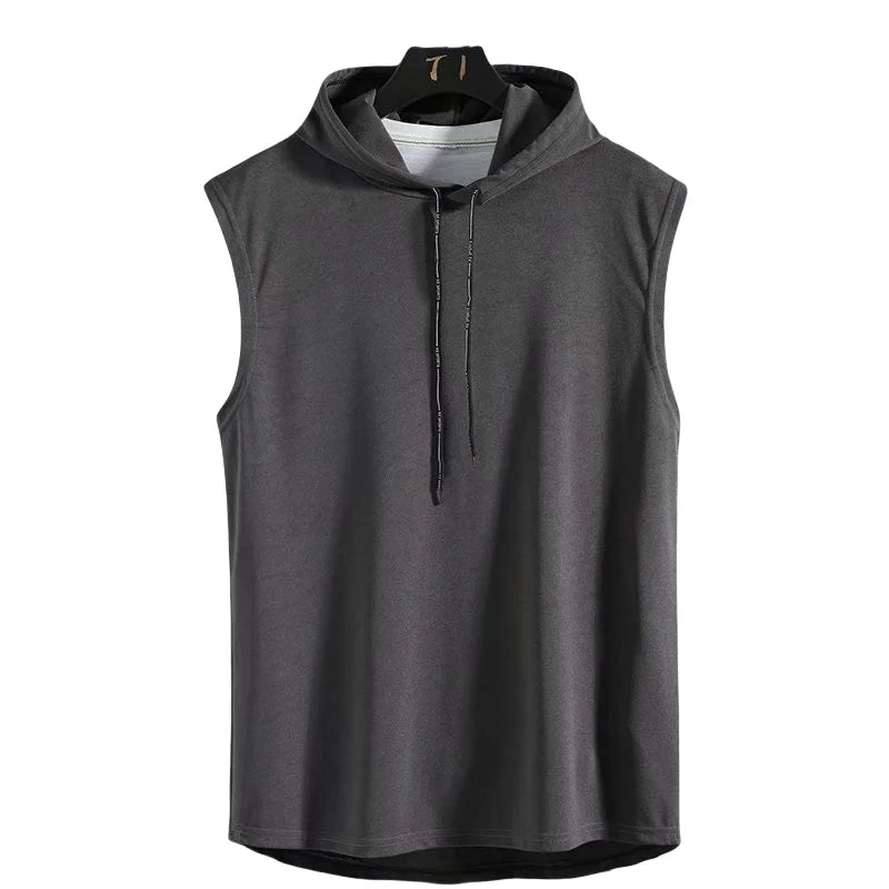 VALORIA | Men’s comfortable sleeveless hooded tank top workout fit