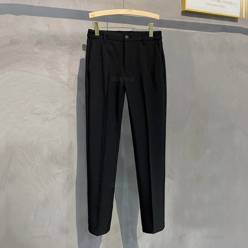 VALORIA | Men’s comfortable slim-fit business casual trousers with stretch comfort