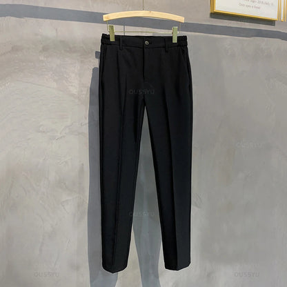 VALORIA | Men’s comfortable slim-fit business casual trousers with stretch comfort