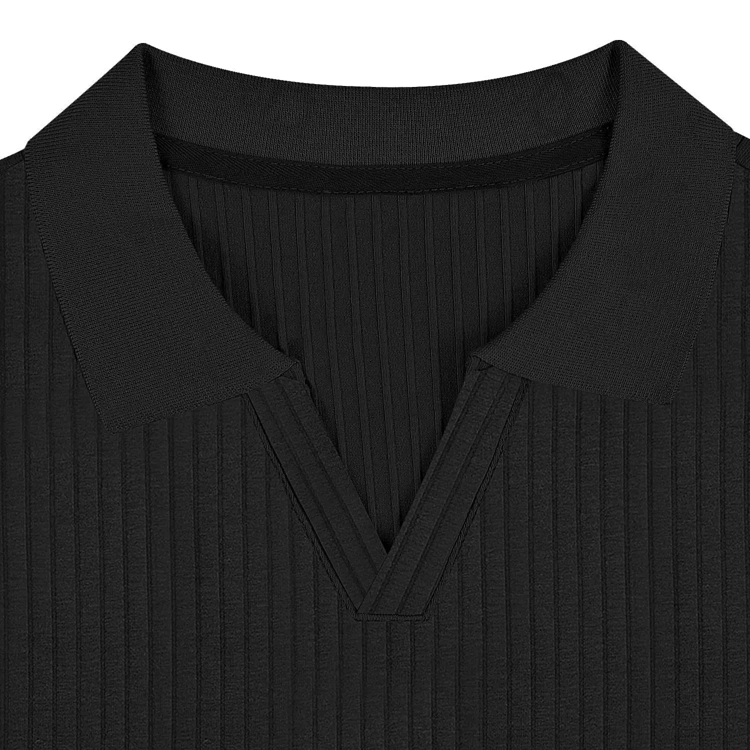 VALORIA | Men’s comfortable slim-fit knitted polo T-shirt with stretch fit