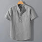VALORIA | Men’s comfortable stand collar t-shirt everyday wear