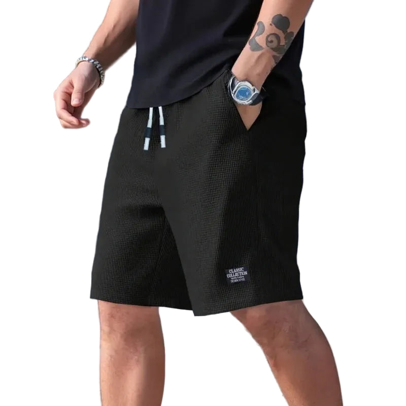 VALORIA | Men’s comfortable textured casual shorts soft textured fabric