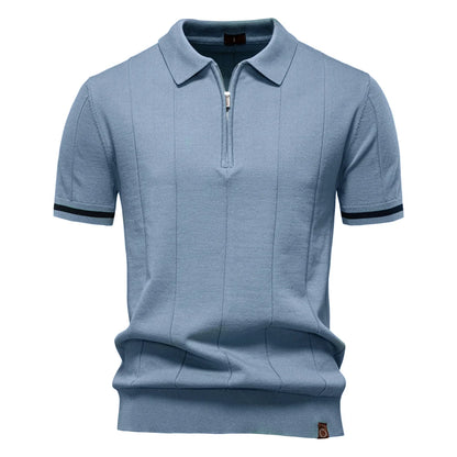 VALORIA | Men’s comfortable zipper sport polo everyday wear