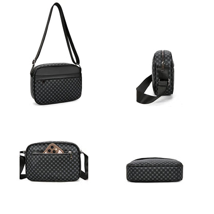 VALORIA | Men’s compact PU leather messenger bag crossbody style