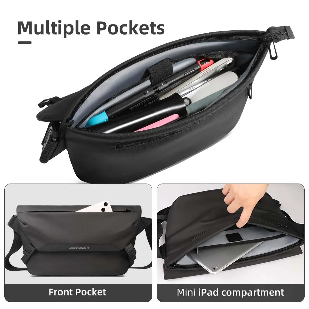 VALORIA | Men’s compact water-repellent crossbody bag travel ready