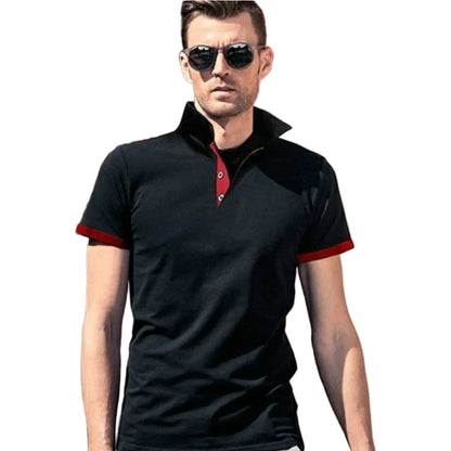 VALORIA | Men’s contrast polo shirt