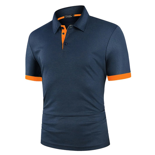 VALORIA | Men’s contrast polo shirt modern color-block design
