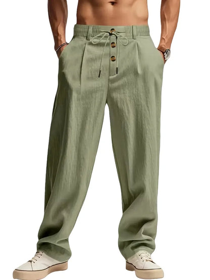 VALORIA | Men’s cotton linen casual pants