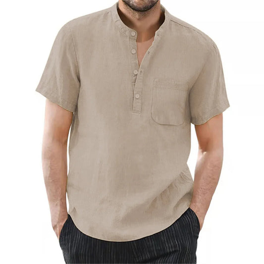 VALORIA | Men’s cotton linen shirt