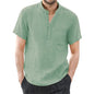 VALORIA | Men’s cotton linen shirt breathable summer design