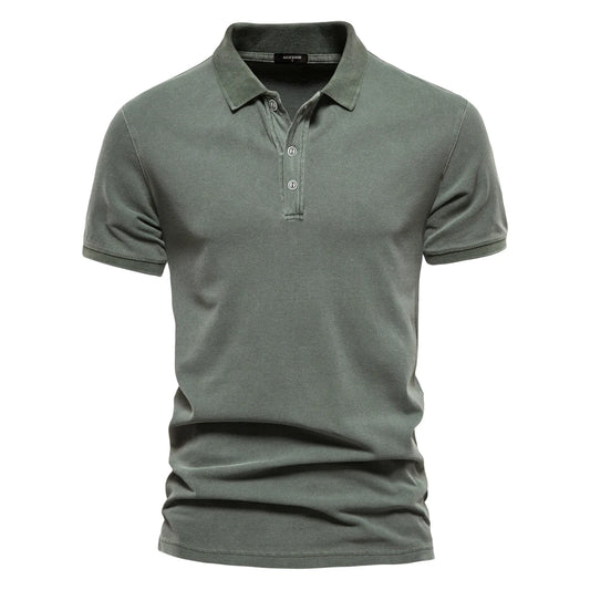 VALORIA | Men’s cotton short sleeve polo shirt