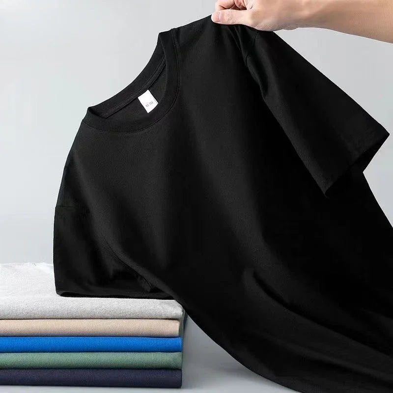 VALORIA | Men’s durable 100% cotton crew neck T-shirt relaxed fit style