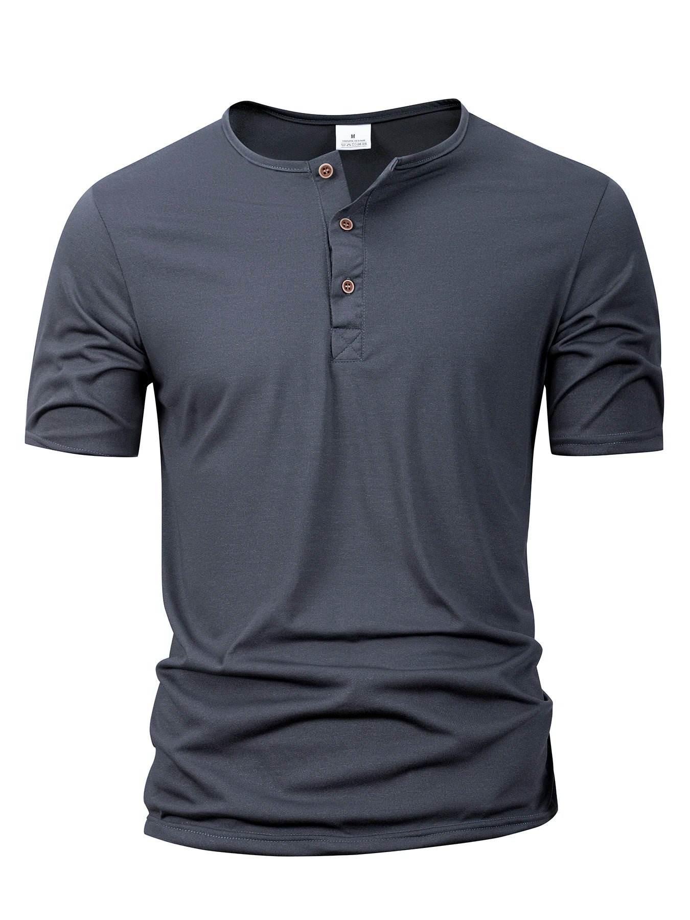 VALORIA | Men’s durable Henley collar casual T-shirt lightweight comfort wear