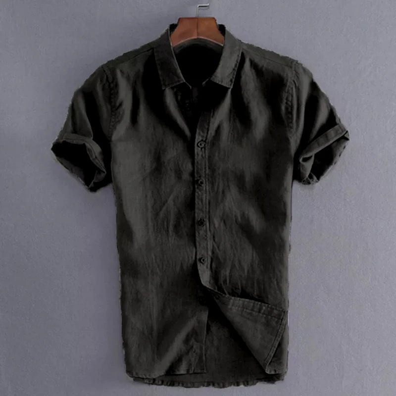VALORIA | Men’s durable lapel button shirt classic collar look