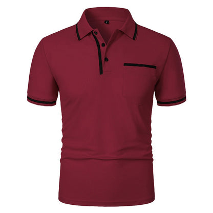 VALORIA | Men’s durable lapel pocket t-shirt streetwear look
