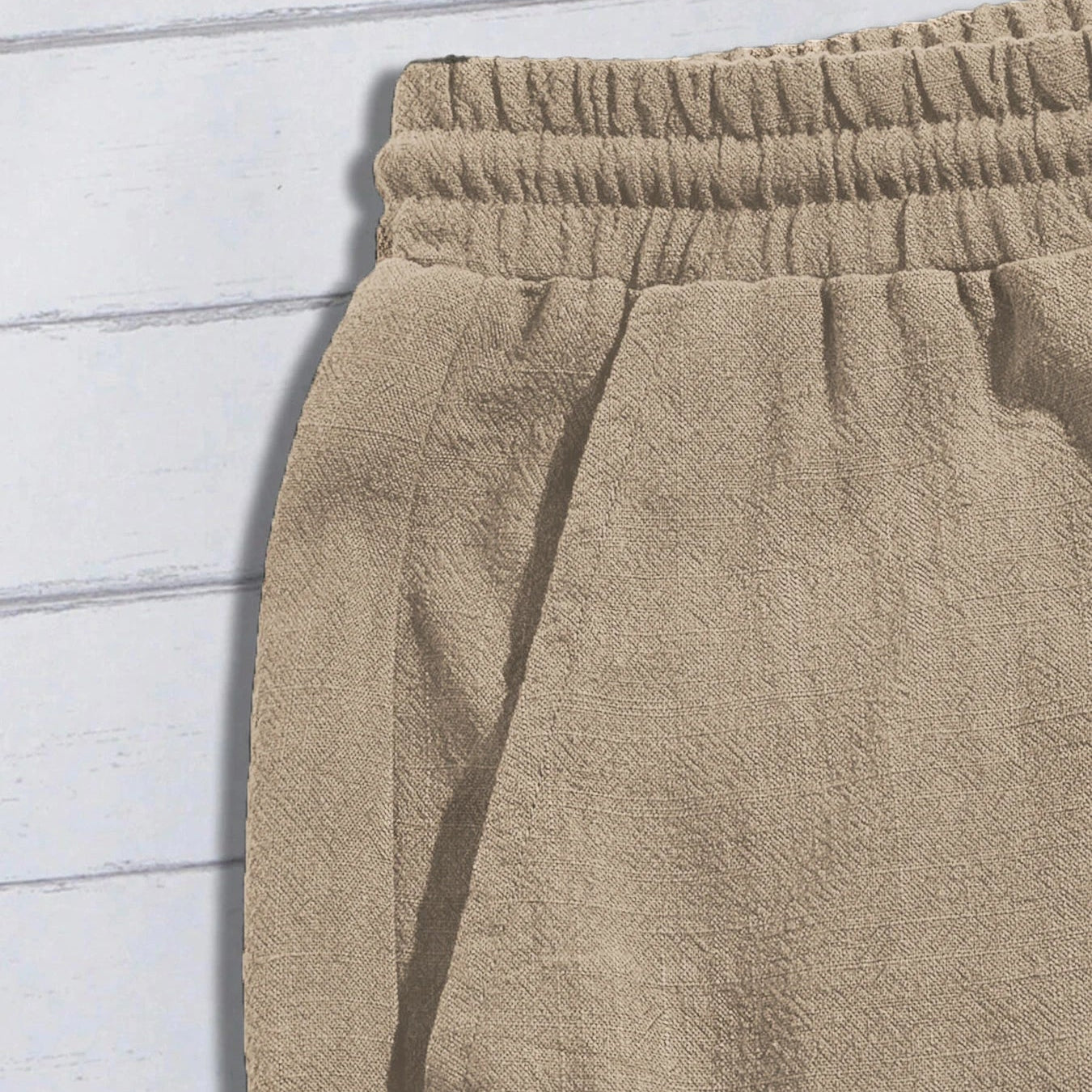VALORIA | Men’s durable linen blend casual shorts natural breathable material