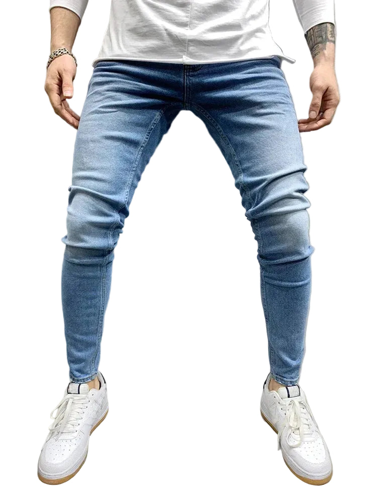 VALORIA | Men’s durable vintage wash slim-fit jeans for all-day comfort