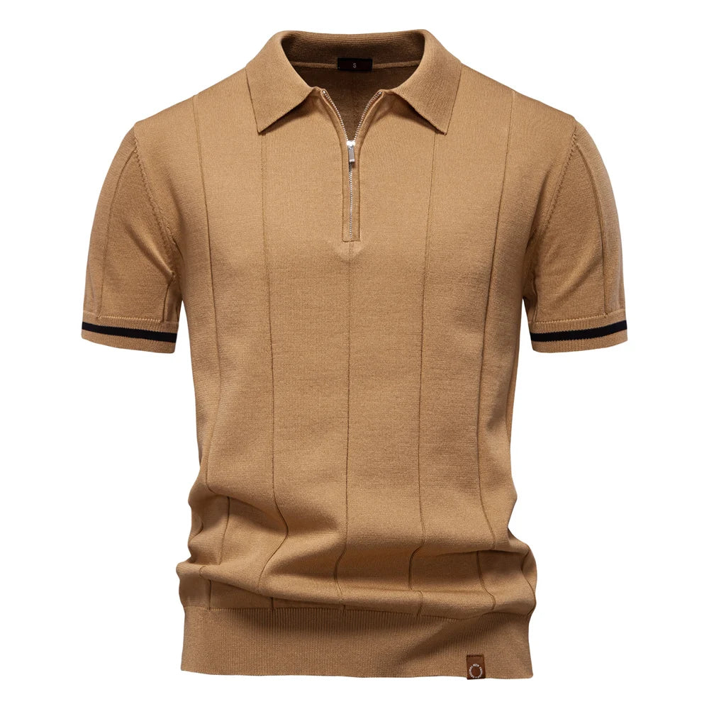 VALORIA | Men’s durable zipper sport polo sporty fashion design