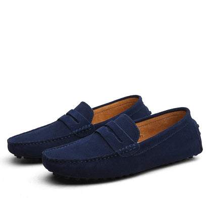 VALORIA | Men’s elegant suede loafers perfect for business casual and smart casual outfits