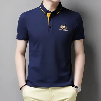 VALORIA | Men’s embroidered polo shirt elegant casual design