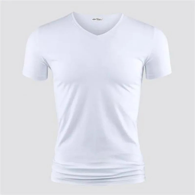VALORIA | Men’s fashionable V-neck summer tee laid-back streetwear look