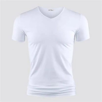 VALORIA | Men’s fashionable V-neck summer tee laid-back streetwear look