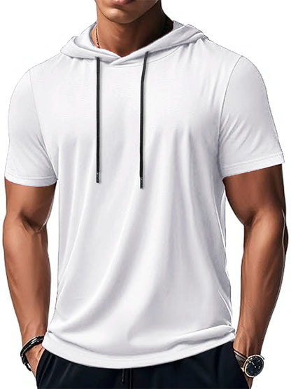 VALORIA | Men’s fashionable hooded performance T-shirt with modern athletic design