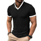 VALORIA | Men’s fashionable printed V-neck shirt modern streetwear look