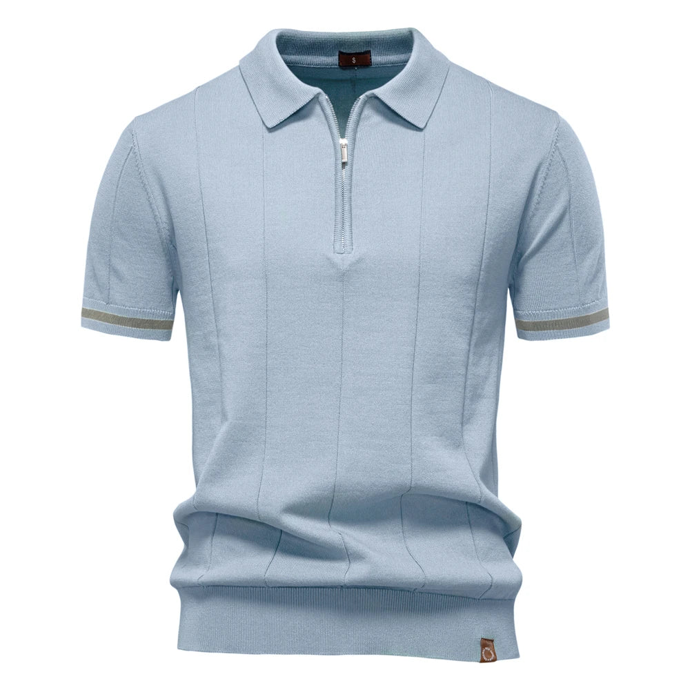 VALORIA | Men’s fashionable zipper sport polo casual performance wear