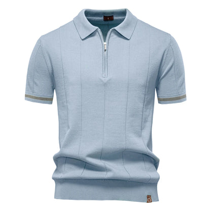 VALORIA | Men’s fashionable zipper sport polo casual performance wear