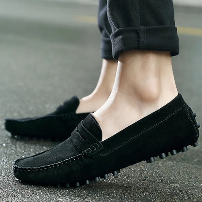 VALORIA | Men’s genuine leather suede loafers