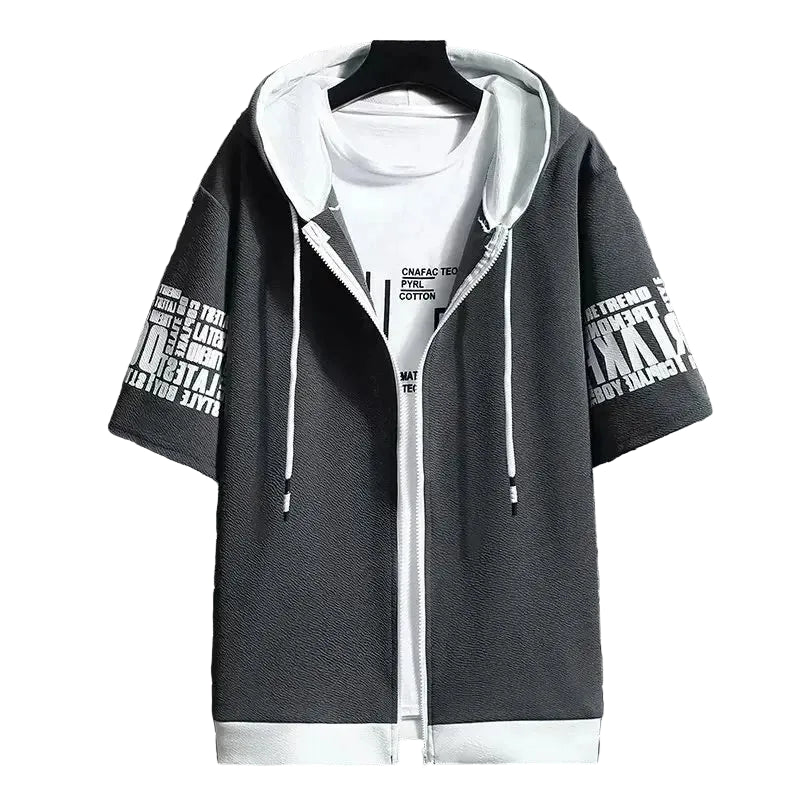 VALORIA | Men’s graphic hooded T-shirt perfect for casual wear, travel and weekends