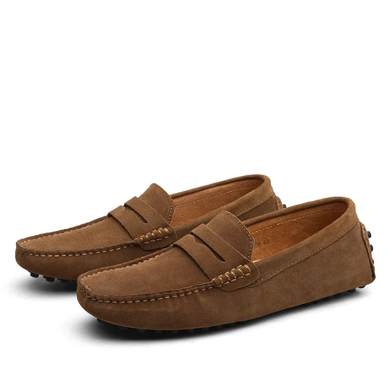 VALORIA | Men’s handcrafted genuine suede loafers