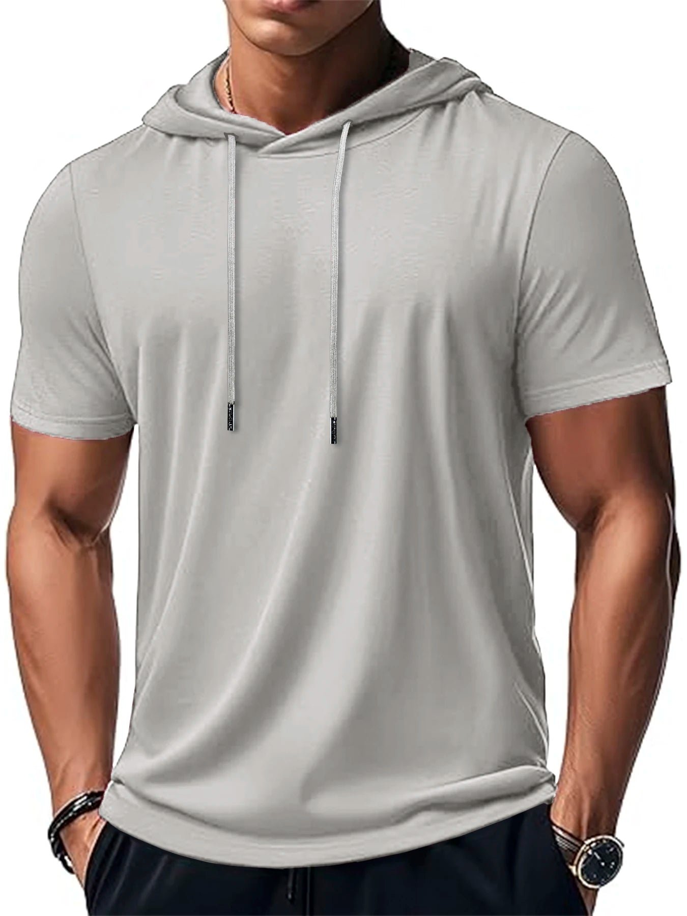 VALORIA | Men’s hooded quick-dry performance T-shirt perfect for hiking, training 