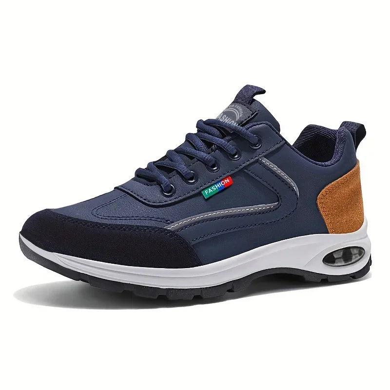 VALORIA | Men’s lace-up suede sneakers featuring breathable construction and cushioned support